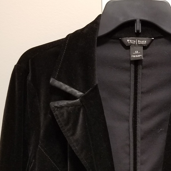 White House Black Market Jackets & Blazers - White House Black Market Velvet Blazer size 12